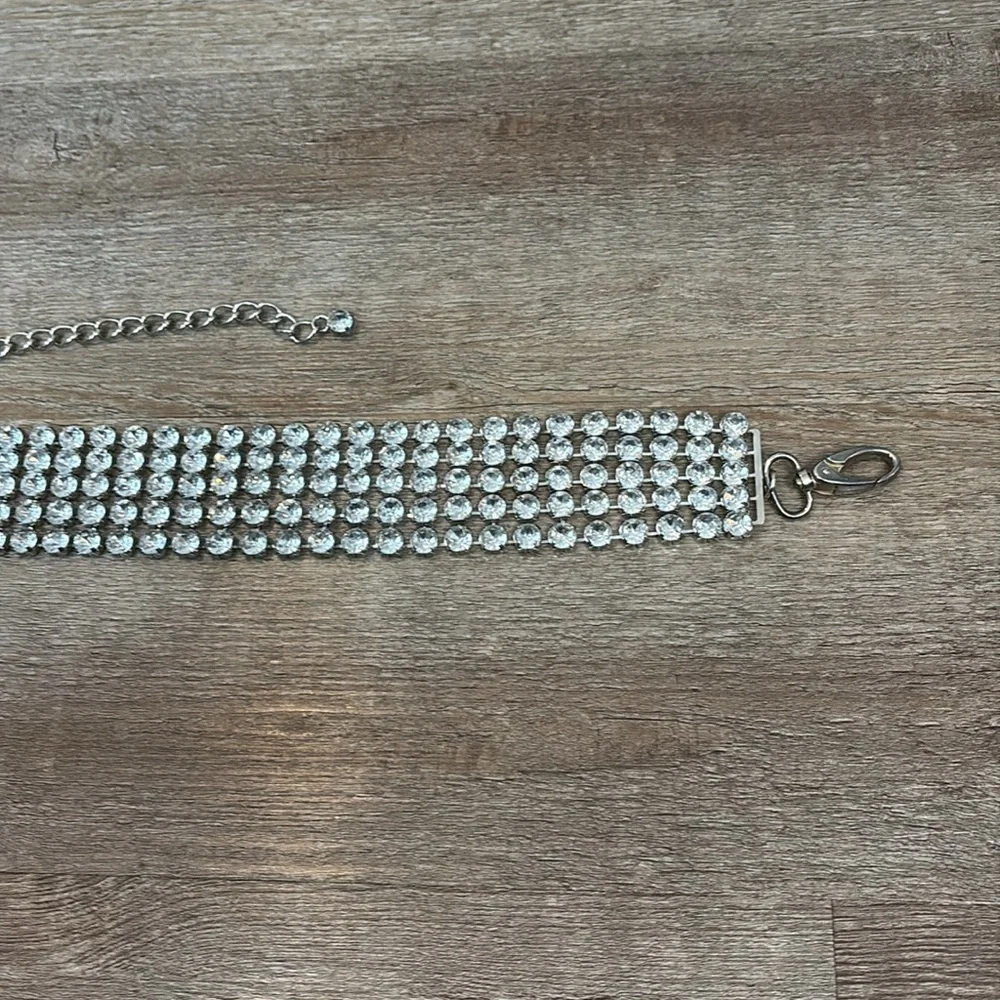 Rhinestone Belt. Approx 45” total length. Adjustable. - Picture 2 of 8